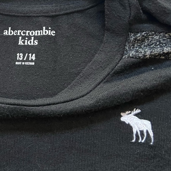 Abercrombie Kids Lightweight Black Sweater Long Sleeved Shirt Size 13/14 - Picture 2 of 2